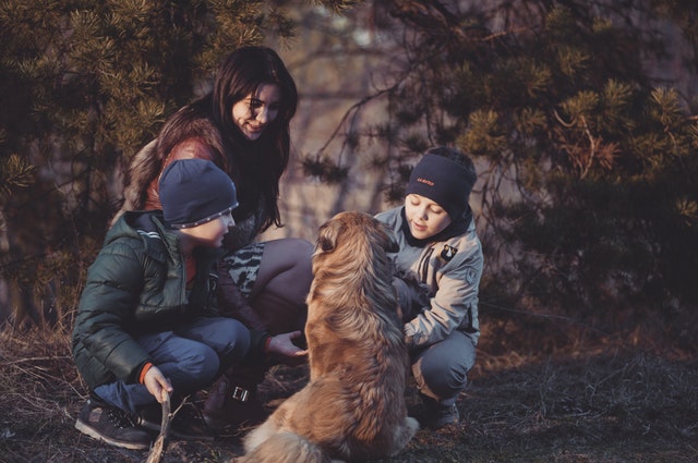 family and dog